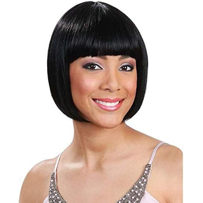 DILLARDS Black Short Hair Lady Temperament Wave Head False Headgear - Image 3